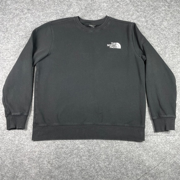 The North Face Other - The North Face Sweatshirt Mens L Black Crew Neck Fleece Pullover Standard Fit